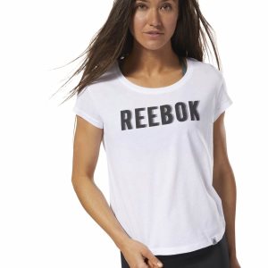 Reebok Movement T Shirt Damen - Weiß - DE 972-UIQ